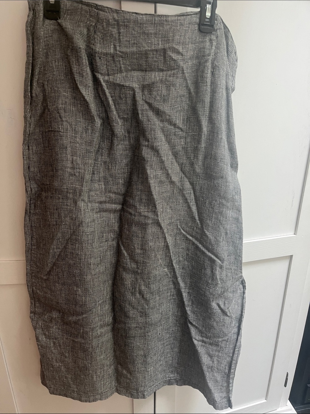 Chico's Black and Gray Textured Maxi Skirt
